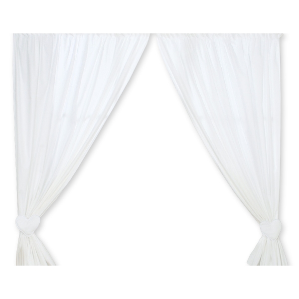 Rideaux pour Chambre de Bébé Blanc Cœurs