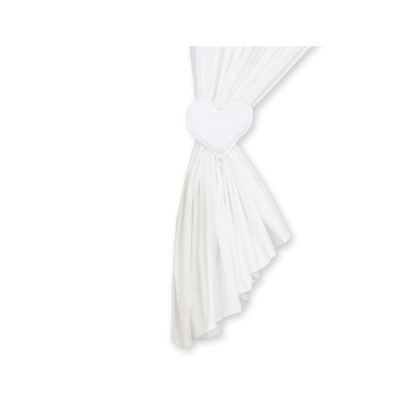 Rideaux pour Chambre de Bébé Blanc Cœurs