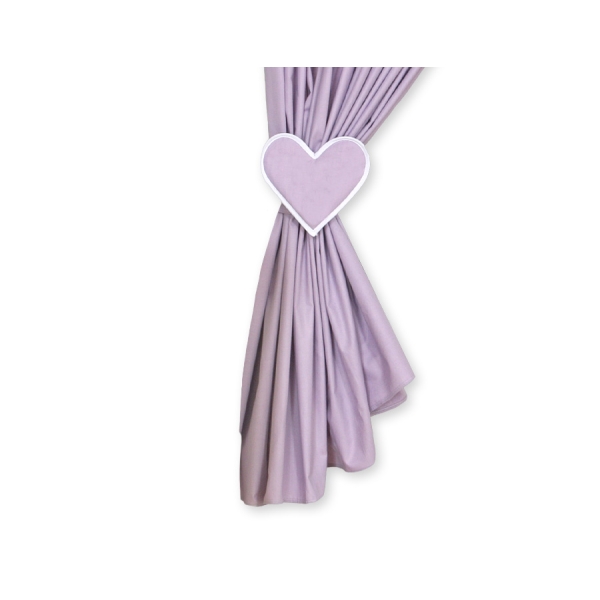 Rideaux pour Chambre de Bébé Lila Cœurs