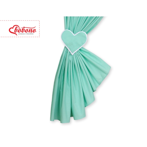 Rideaux pour Chambre de Bébé Menthe Cœurs