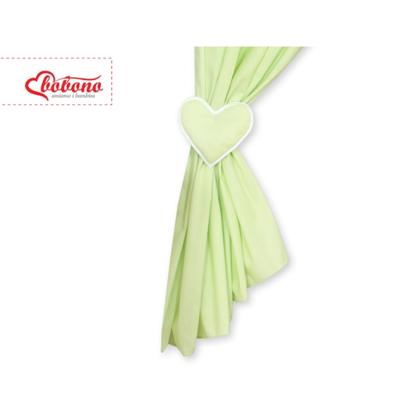 Rideaux pour Chambre de Bébé Vert Cœurs