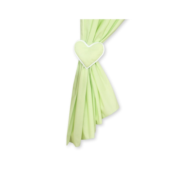 Rideaux pour Chambre de Bébé Vert Cœurs