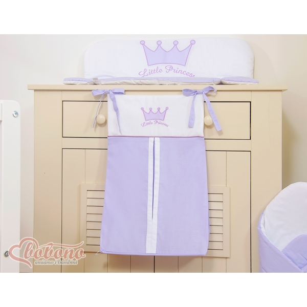 Sac à Couches avec Broderie Lila Prince / Princess
