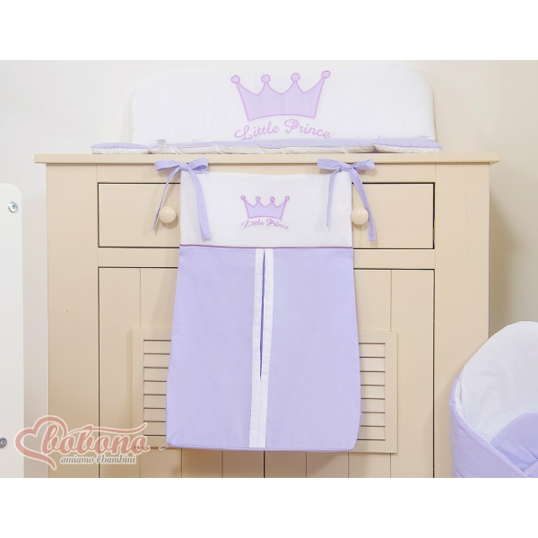 Sac à Couches avec Broderie Lila Prince / Princess