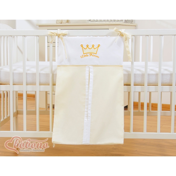 Sac à Couches Bébé avec Broderie Crème Prince / Princess
