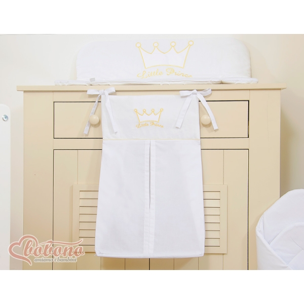 Sac à Couches Bébé Blanc Prince / Princess