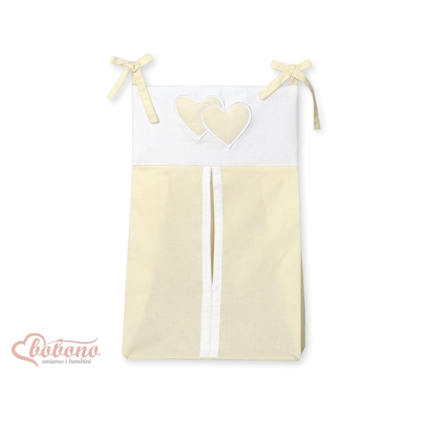 Sac à Langer Couches Crème Cœurs