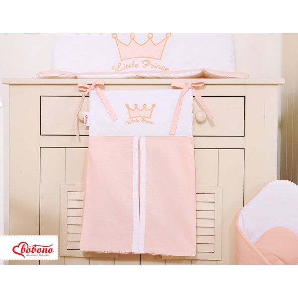 Sac de Rangement pour Couches Rose Poudré Prince / Princess