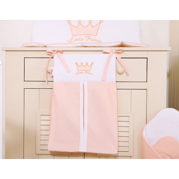 Sac de Rangement pour Couches Rose Poudré Prince / Princess