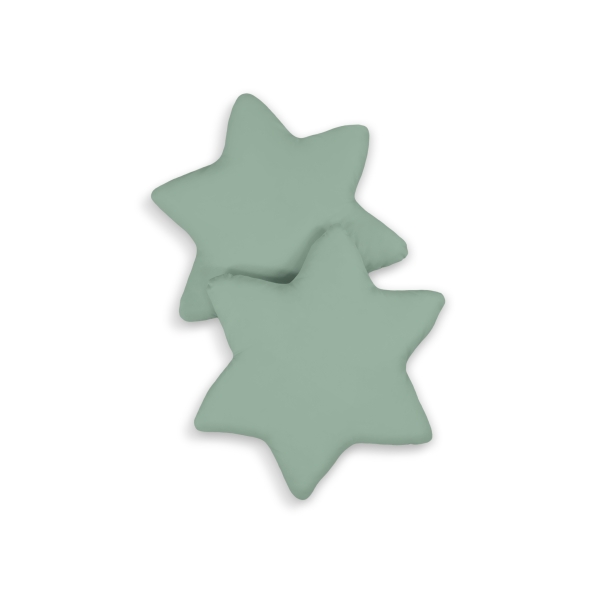 Set de 2 Coussins Blanc Vert Vert Pastel