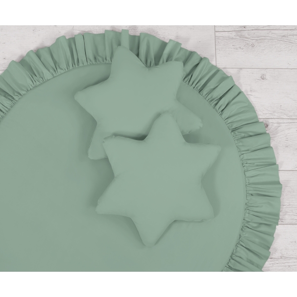 Set de 2 Coussins Blanc Vert Vert Pastel