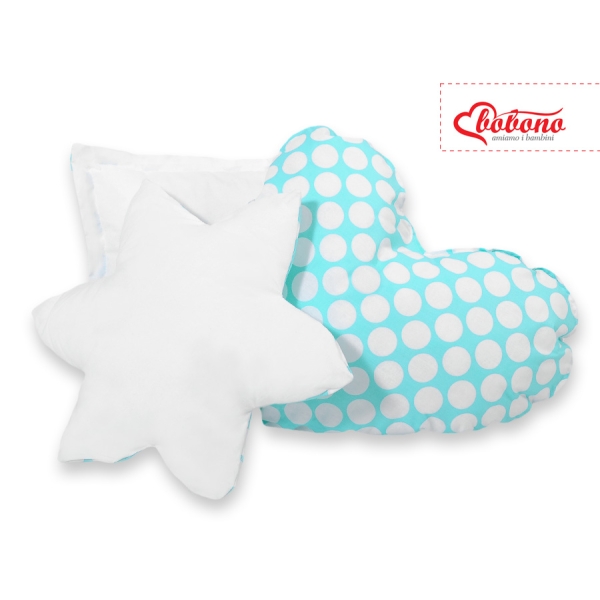 Set de 3 Coussins pour Tipi Turquoise