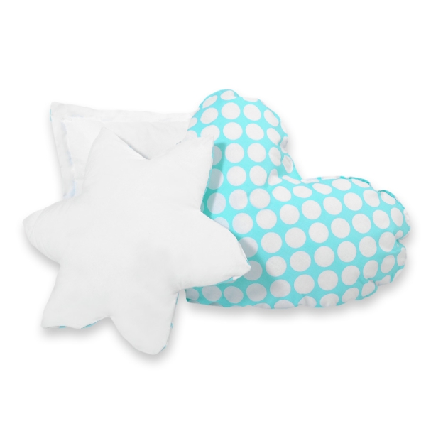 Set de 3 Coussins pour Tipi Turquoise