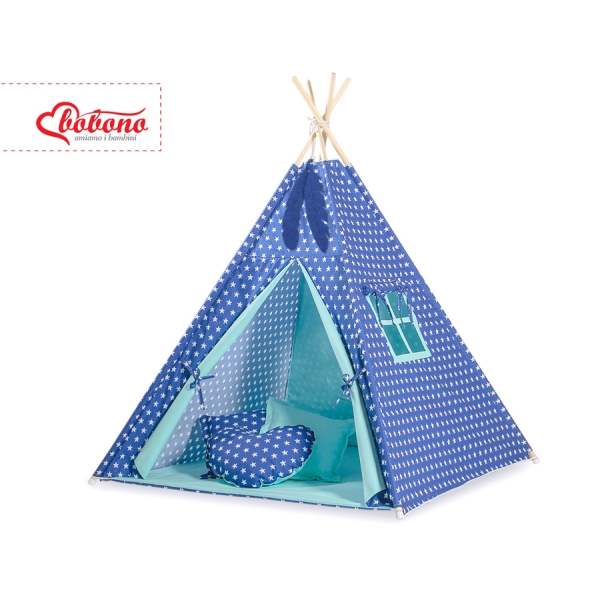 Set Tipi pour Enfant avec Tapis de Sol et Plumes Décoratives