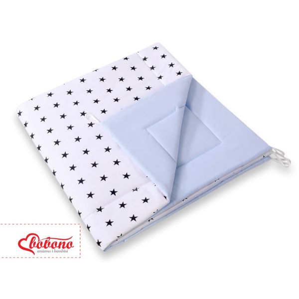 Set Tipi pour Enfant avec Tapis de Sol et Plumes Décoratives Bleu
