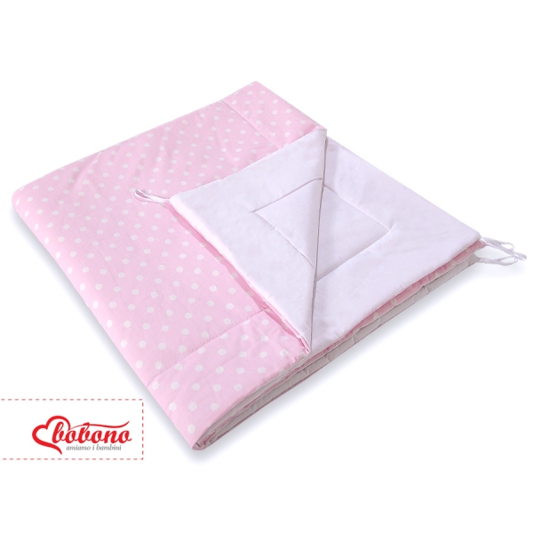 Set Tipi pour Enfant avec Tapis de Sol et Plumes Décoratives Rose à Pois