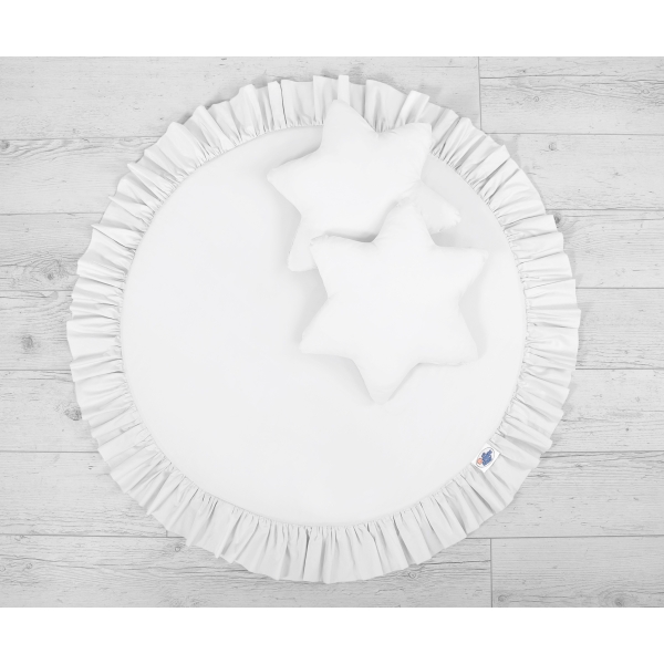 Tapis de Jeu à Froufrou Blanc