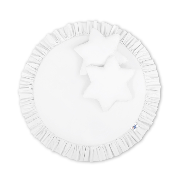 Tapis de Jeu à Froufrou Blanc