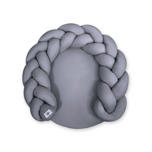 Tapis de Jeu avec Tour de Lit Tressé 2 en 1