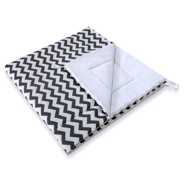 Tapis de Sol  pour Tipi (Teepee) Noir Chevron