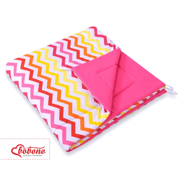 Tapis de Sol  pour Tipi (Teepee) Rose Jaune Chevron