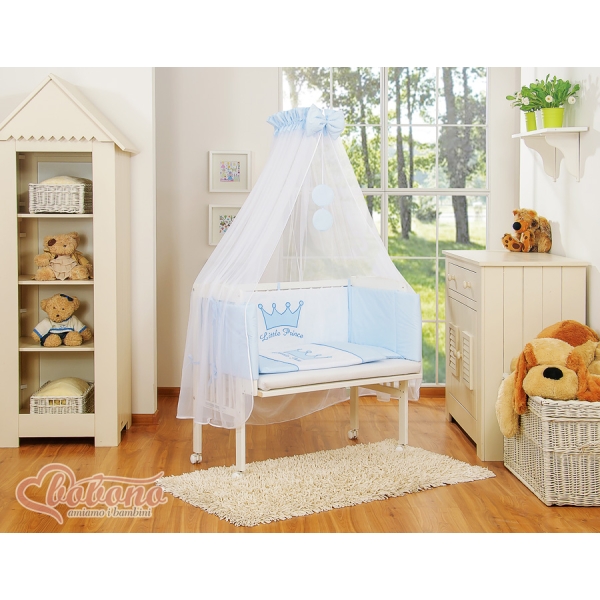Textile Complete pour Lit de Cododo Bleu Prince / Princess
