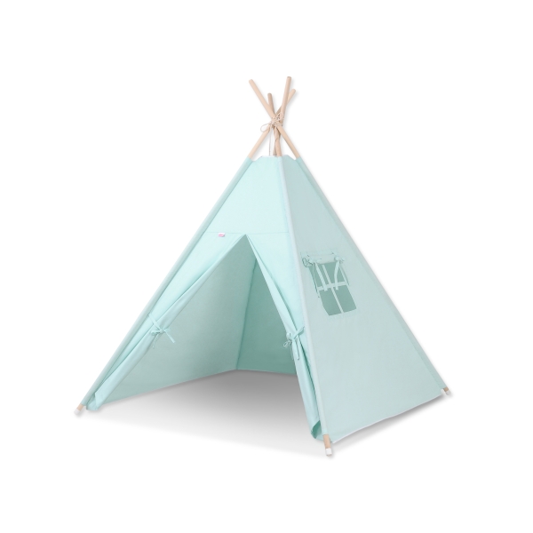Tipi pour Enfant avec Plumes Décoratives Menthe