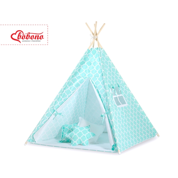 Tipi pour Enfant avec Plumes Décoratives Menthe Maroc