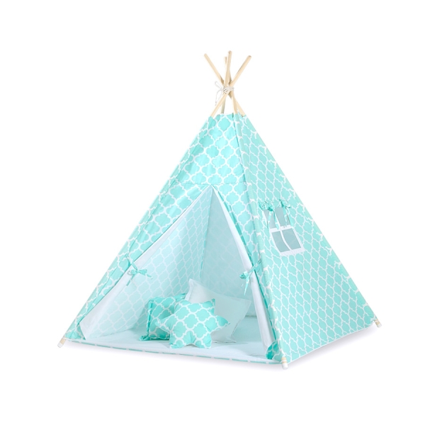 Tipi pour Enfant avec Plumes Décoratives Menthe Maroc