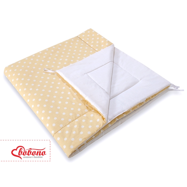 Tipi pour Enfant avec Tapis de Sol et Plumes Décoratives Beige à Pois