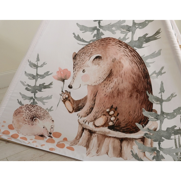 Tipi pour Enfant avec Coussins - Forest Tales