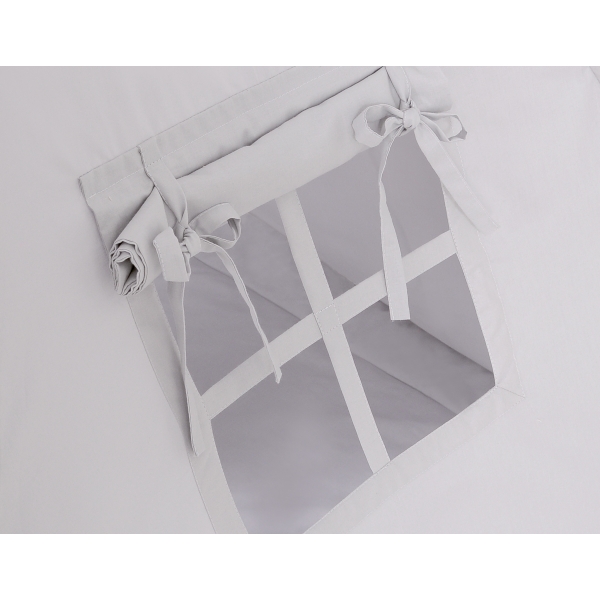 Tipi pour Enfant + Plumes Décoratives Gris