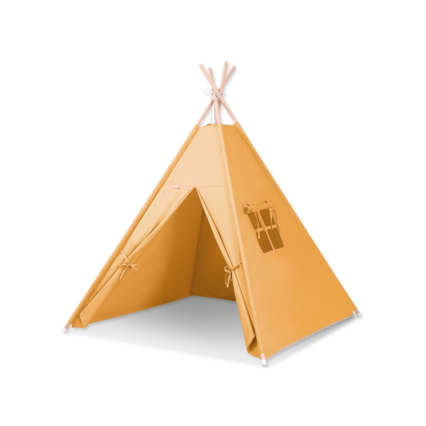 Tipi pour Enfant + Plumes Décoratives Miel