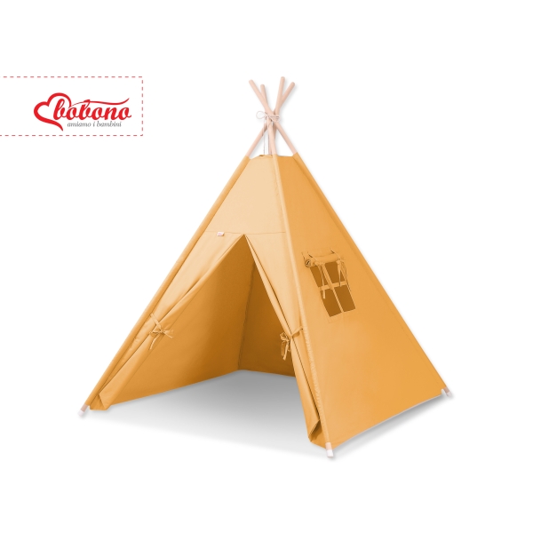 Tipi pour Enfant + Plumes Décoratives Miel