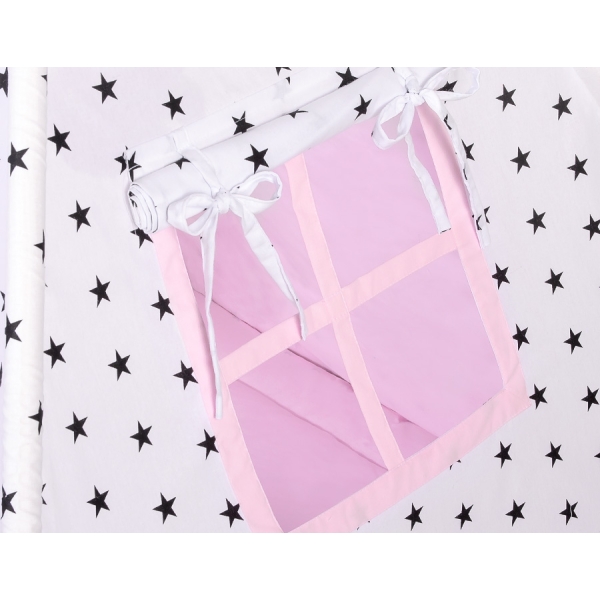 Tipi pour Enfant + Plumes Décoratives Rose