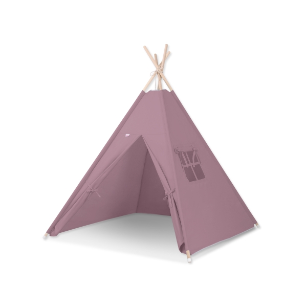 Tipi pour Enfant + Plumes Décoratives Violet Pastel