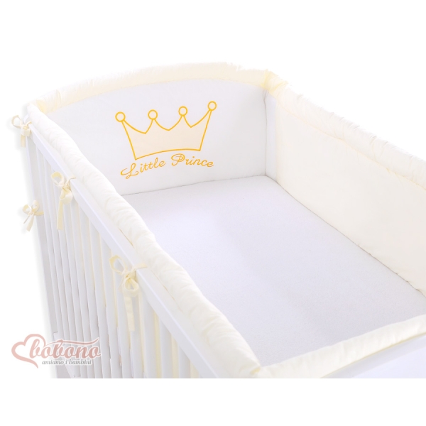 Tour de Lit Bébé Complet XXL Crème Prince / Princess