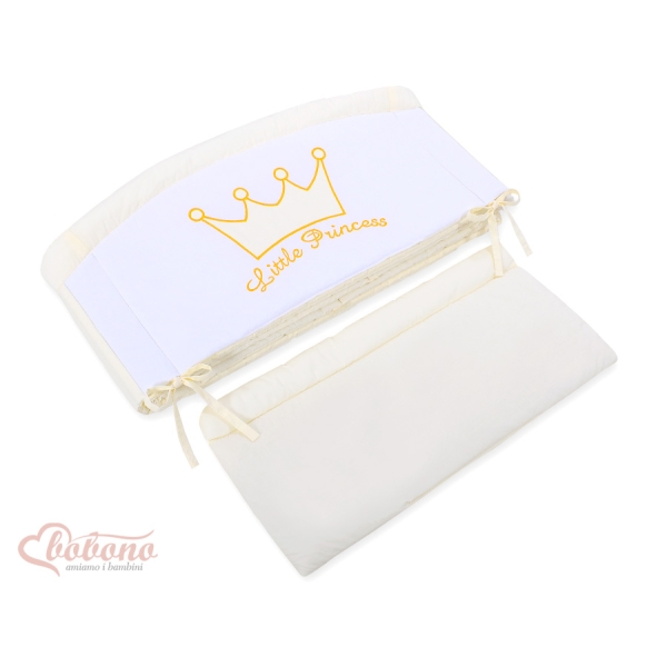Tour de Lit Bébé Complet XXL Crème Prince / Princess
