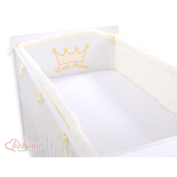 Tour de Lit Bébé Complet XXL Crème Prince / Princess