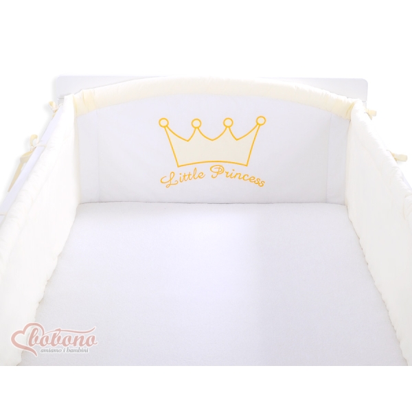 Tour de Lit Bébé Complet XXL Crème Prince / Princess