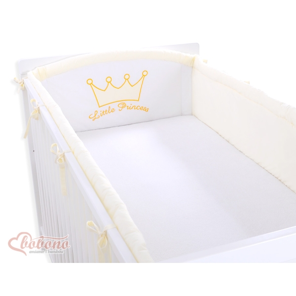 Tour de Lit Bébé Complet XXL Crème Prince / Princess