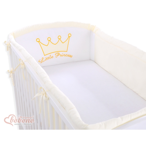 Tour de Lit Bébé Complet XXL Crème Prince / Princess