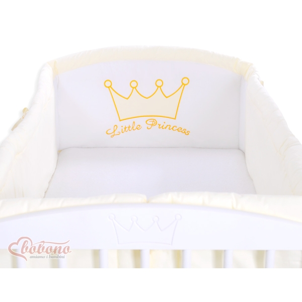 Tour de Lit Bébé Complet XXL Crème Prince / Princess