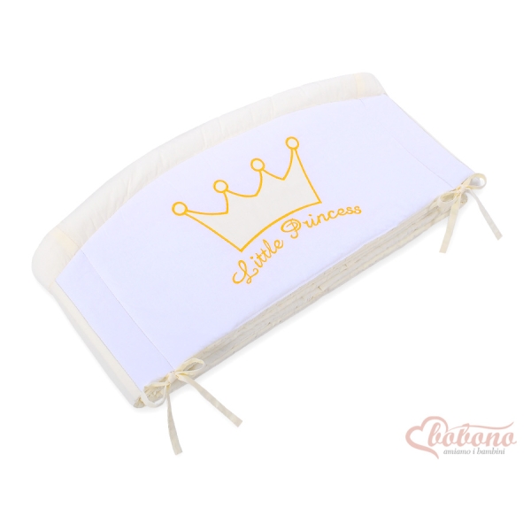 Tour de Lit Bébé Complet XXL Crème Prince / Princess