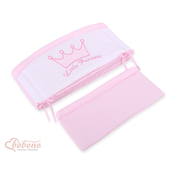 Tour de Lit Bébé Complet XXL pour Fille Rose Prince / Princess