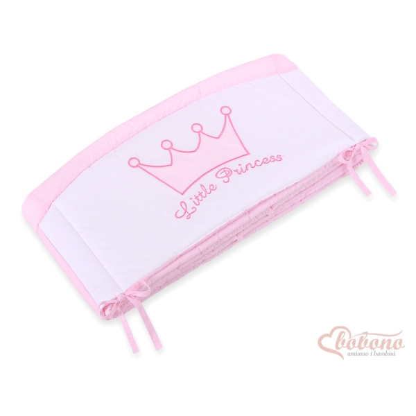 Tour de Lit Bébé Complet XXL pour Fille Rose Prince / Princess