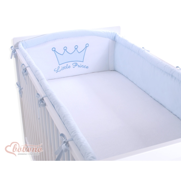 Bleu tour de lit bébé complet