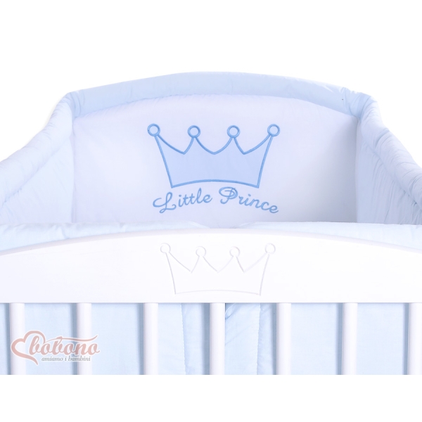 Tour de Lit Bébé Complet XXL pour Garçon Bleu Prince / Princess