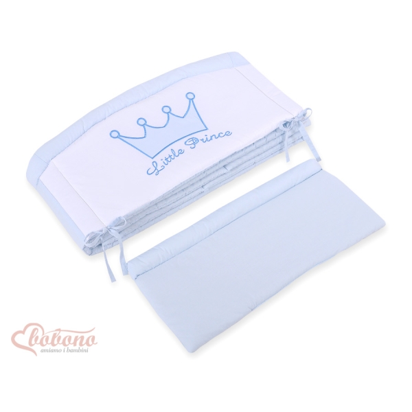 Tour de Lit Bébé Complet XXL pour Garçon Bleu Prince / Princess
