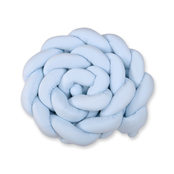 Tour de Lit Bébé Tressé Extra épais 3,6m Bleu pour Garçon